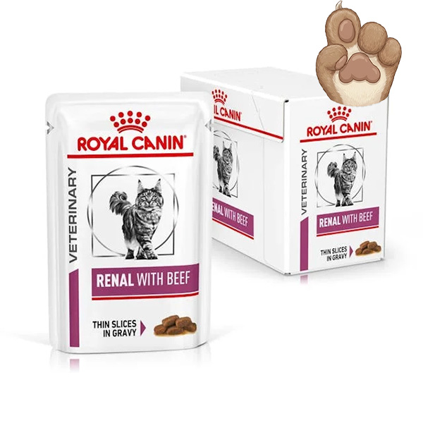 غذای گربه رویال کنین رنال بیف Renal With Beef